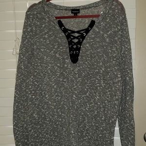 Torrid Grey Knit Sweater